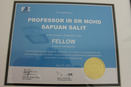 FSAE certificate