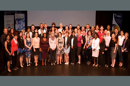The 48 semifinalists of the International Trans Tasman 3MT Competition 2014
