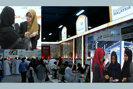 Visitors at the UPM booth