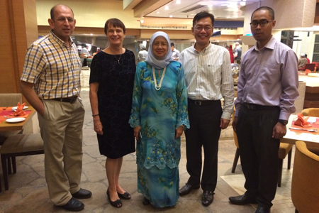 From left: Prof. Dr. Talal Yusaf, Prof. Janet Verbayla, Prof. Datin Paduka Dr. Aini Ideris, Prof. Dr. Bujang Kim Huat and Mr. Saiful