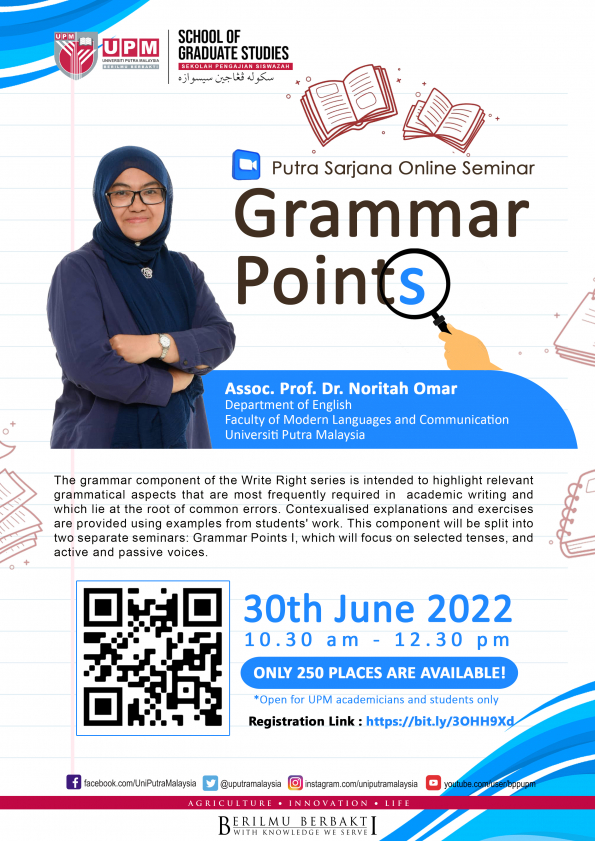 Putra Sarjana Online Seminar : Grammar Points