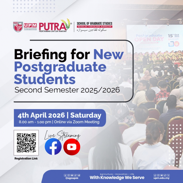 Briefing for New Postgraduate Students Second Semester of 2025/2026